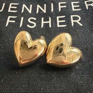 Jennifer Fisher SMALL PUFFY HEART EARRINGS
